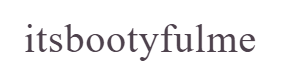 itsbootyfulme Logo