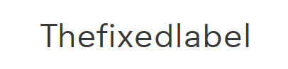 Thefixedlabel Logo