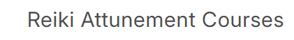 Reiki Attunement Courses Logo