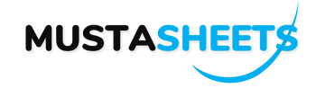 MustaSheets Logo